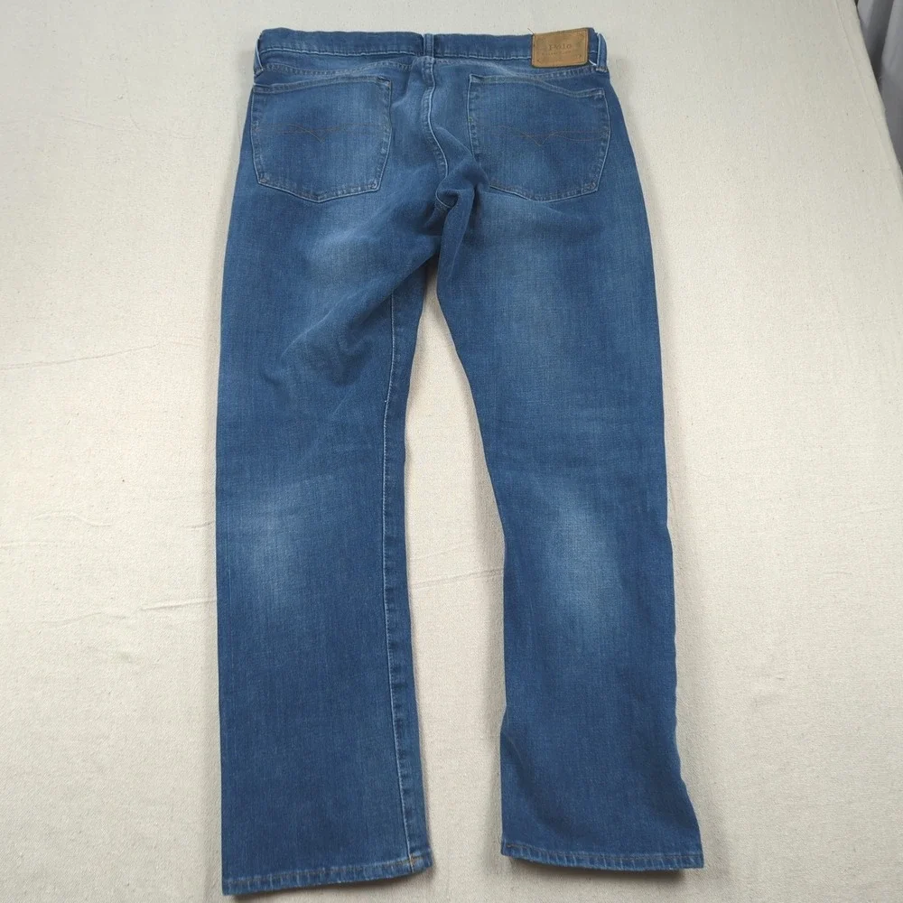 Polo Ralph Lauren Jeans Mens‎ 36x32 Blue Varick Slim Straight Preppy Casual